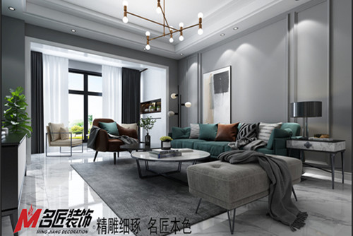 梧州市東山路436號(hào)自建房現(xiàn)代簡(jiǎn)約風(fēng)格三居室裝修案例